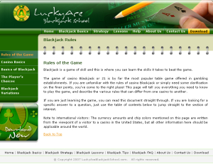Lucky Ace Blackjack Schule