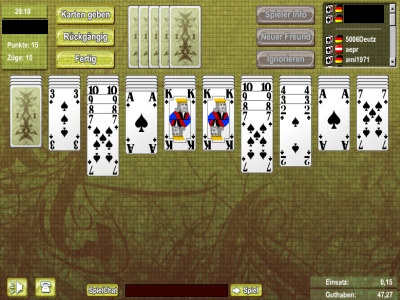 Spider Solitaire Multiplaer